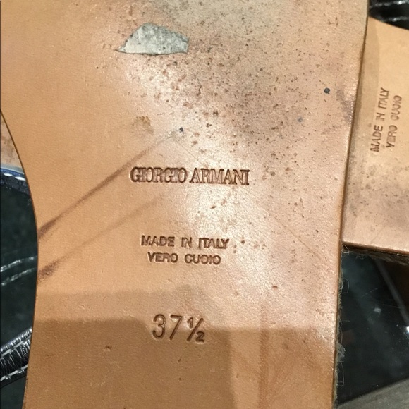 🦋 GIORGIO ARMANI  SANDALS MADE IN ITALY  SIZE 7.5 - Picture 7 of 8